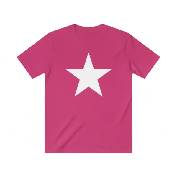 Camiseta manga corta estrella rosa Camiseta manga corta con dibujo de estrella