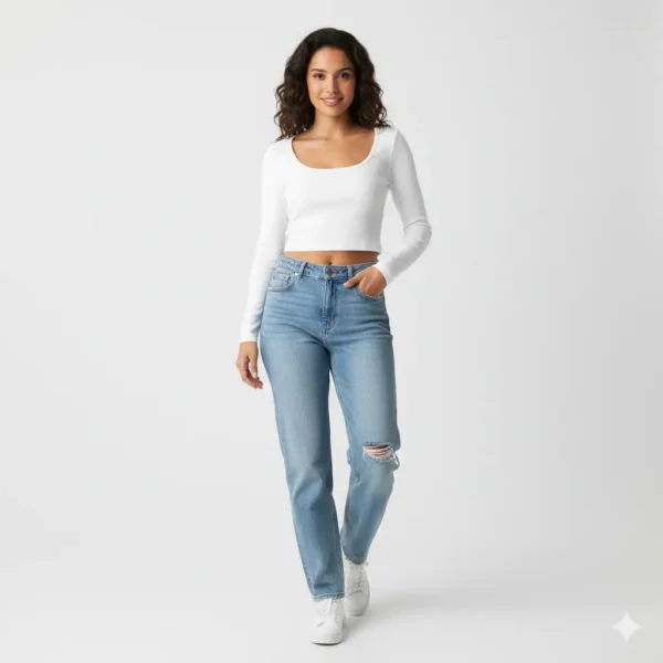 Generated Image November 18, 2025 - 12_06PM Top manga larga blanco