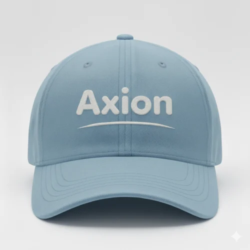 Gorra azul claro con logo axion