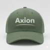 Gorra color verde Gorra verde con logo axion