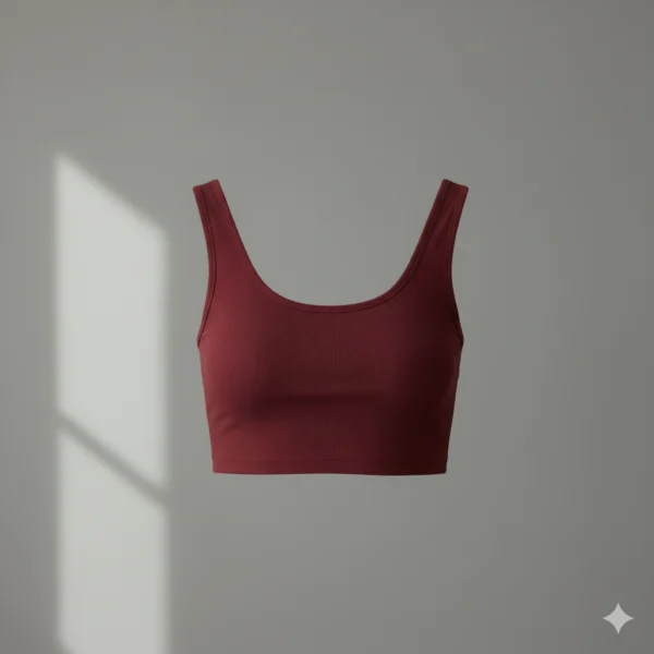 Top granate tirantes Top casual de color granate con tirantes