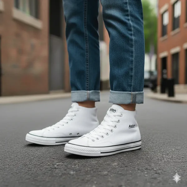 Botines casuales con el logo de axion en un lateral