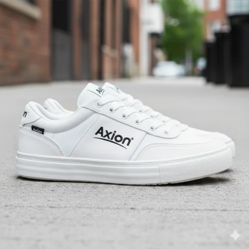 Zapatos casuales con el logo de axion en el lateral con cordones para mayor ajuste